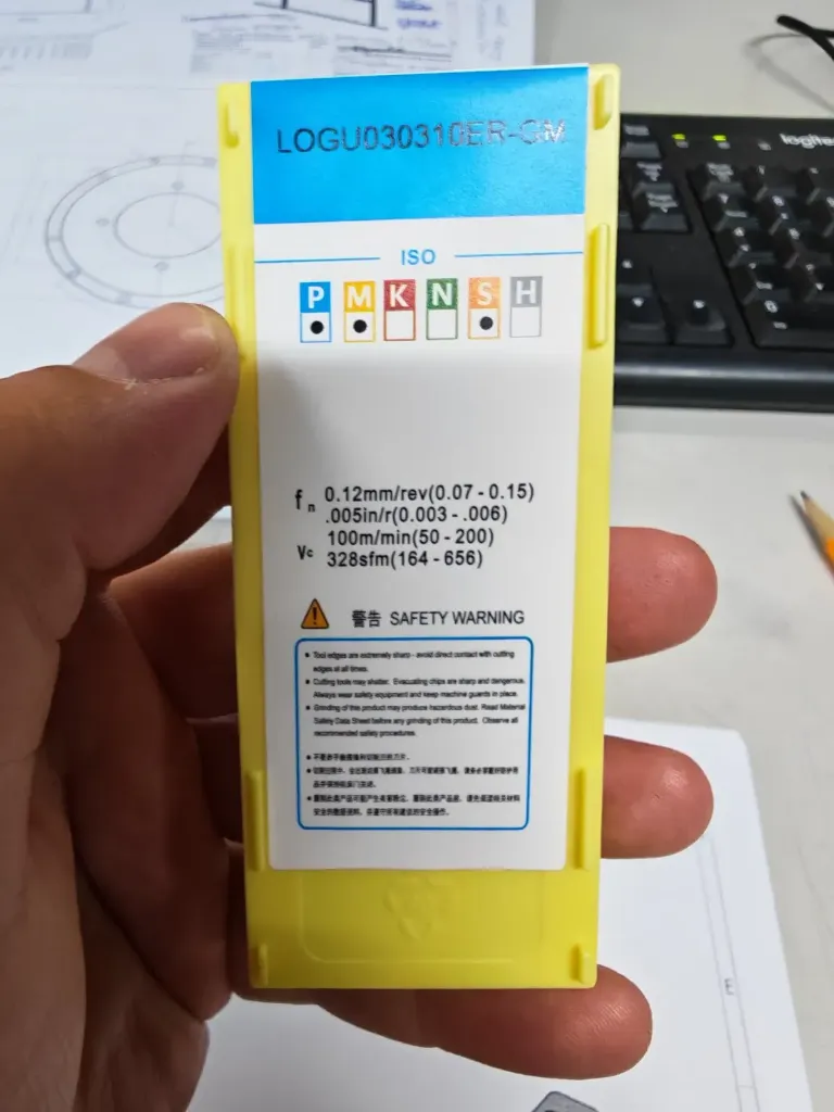 Pločica za HF LOGU030310ER-GM CARBIDE PVD ANSA